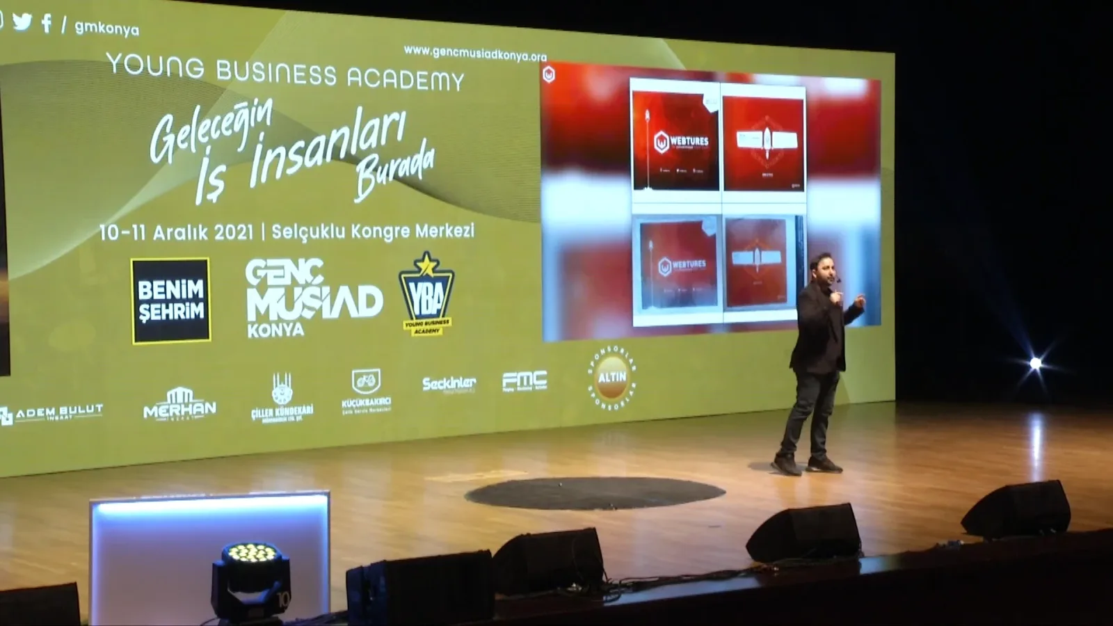 YBA Konya 2021 | Selçuklu Kongre Merkezi'nde sahne konuşması