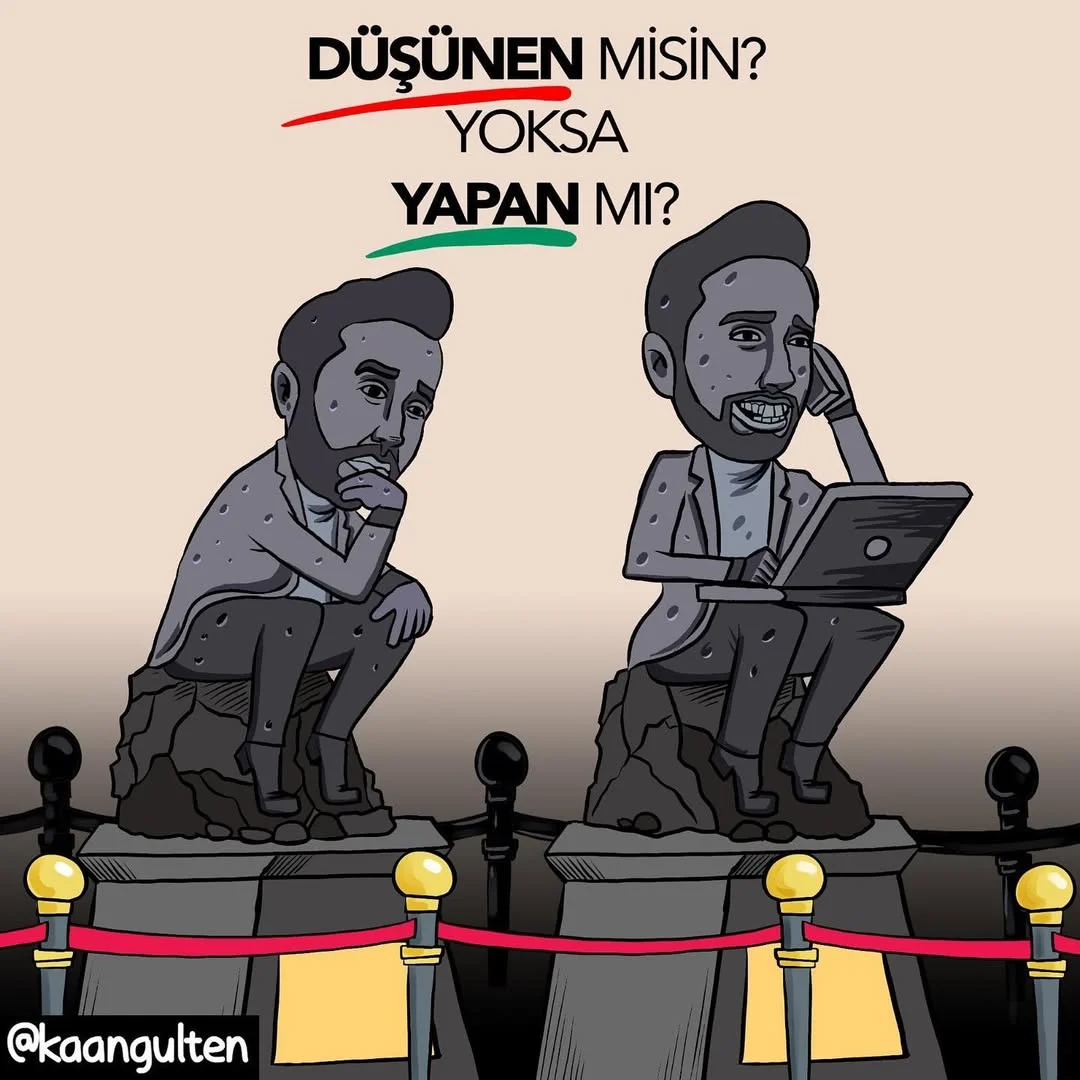 Bırak heykeller düşünsün, sen icraat yap