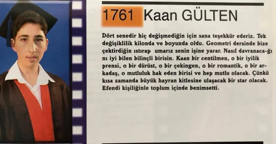 Kaan Gülten Lise Mezuniyet 2003
