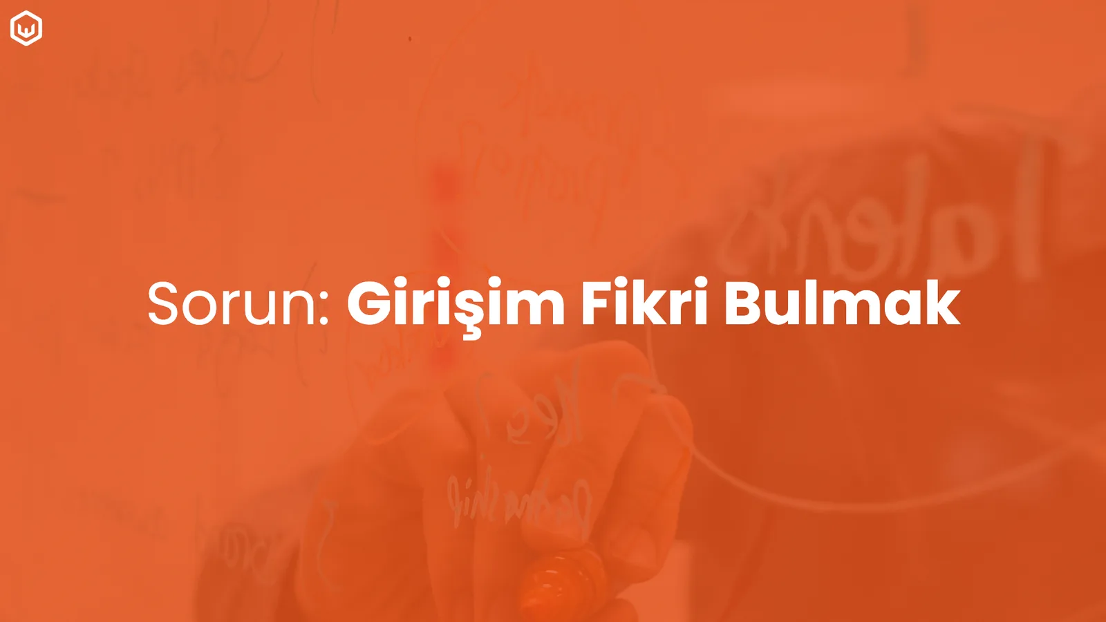 Turuncu zeminde sorun başlığı.