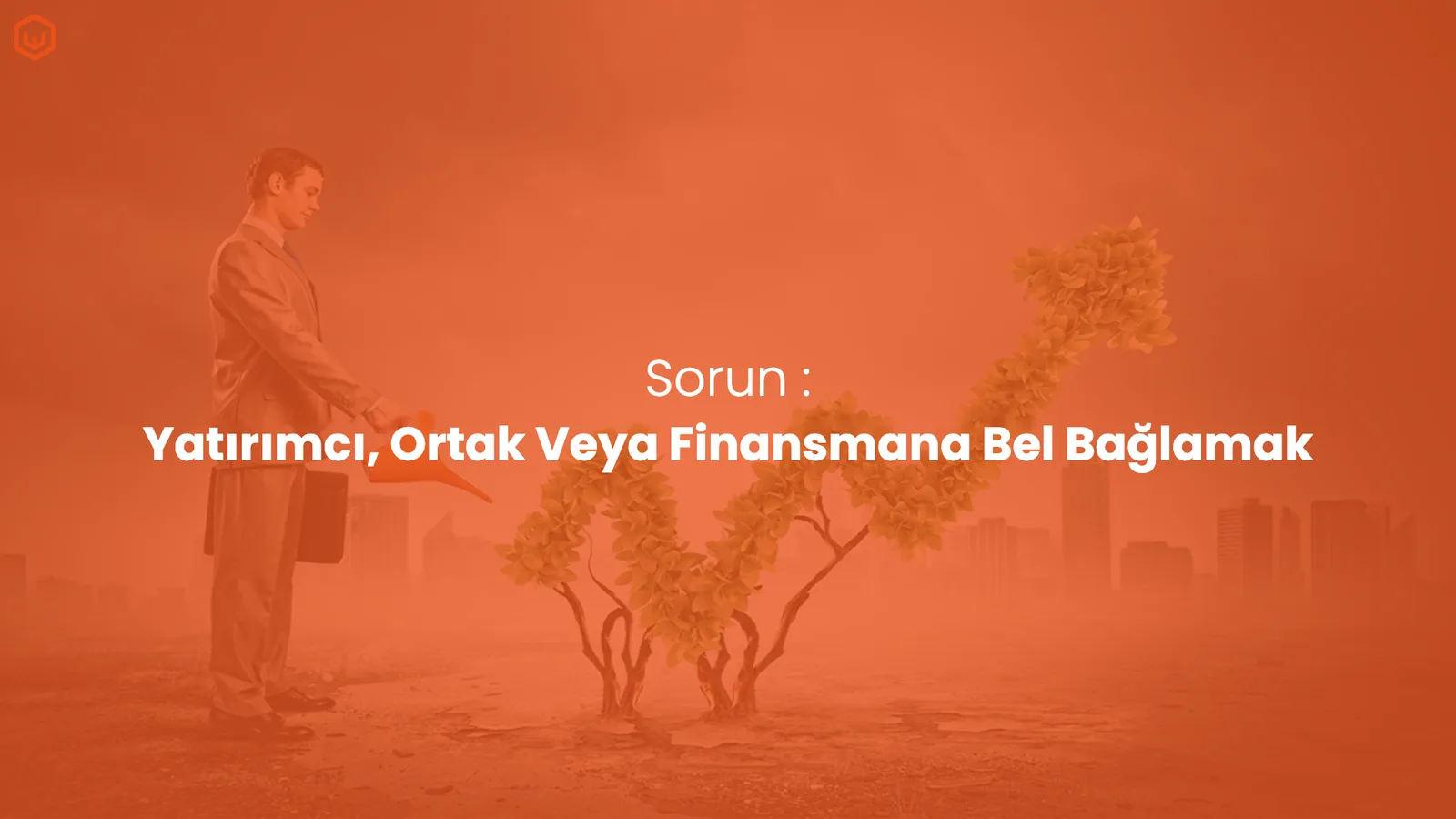 Kuruyan ağaca bakan adam illüstrasyonu; sorun başlığı.
