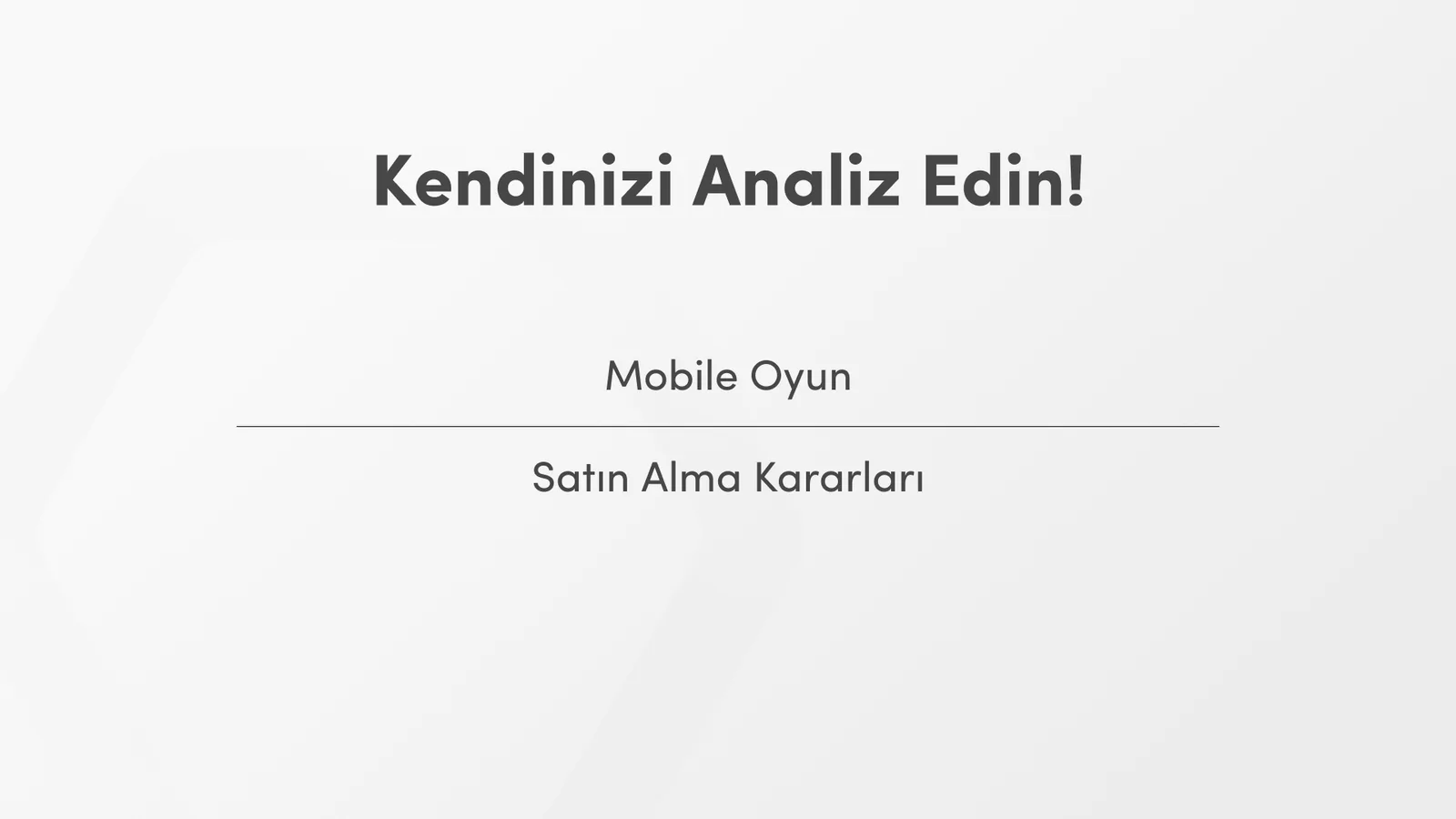 İki satırlık kapanış egzersizi slaydı.
