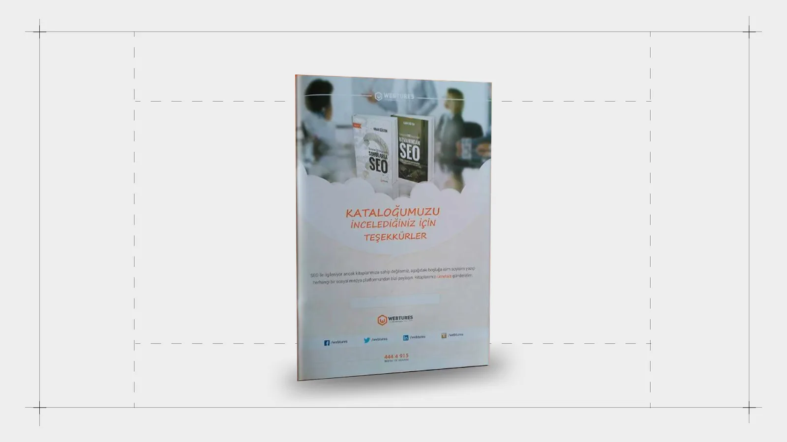 Katalog arka kapağı: 'Kataloğumuzu incelediğiniz için teşekkürler' ve kitap görselleri.