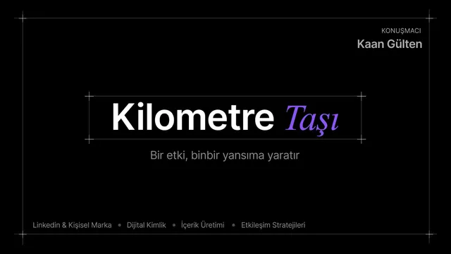 Kilometre Taşı sunum kapağı