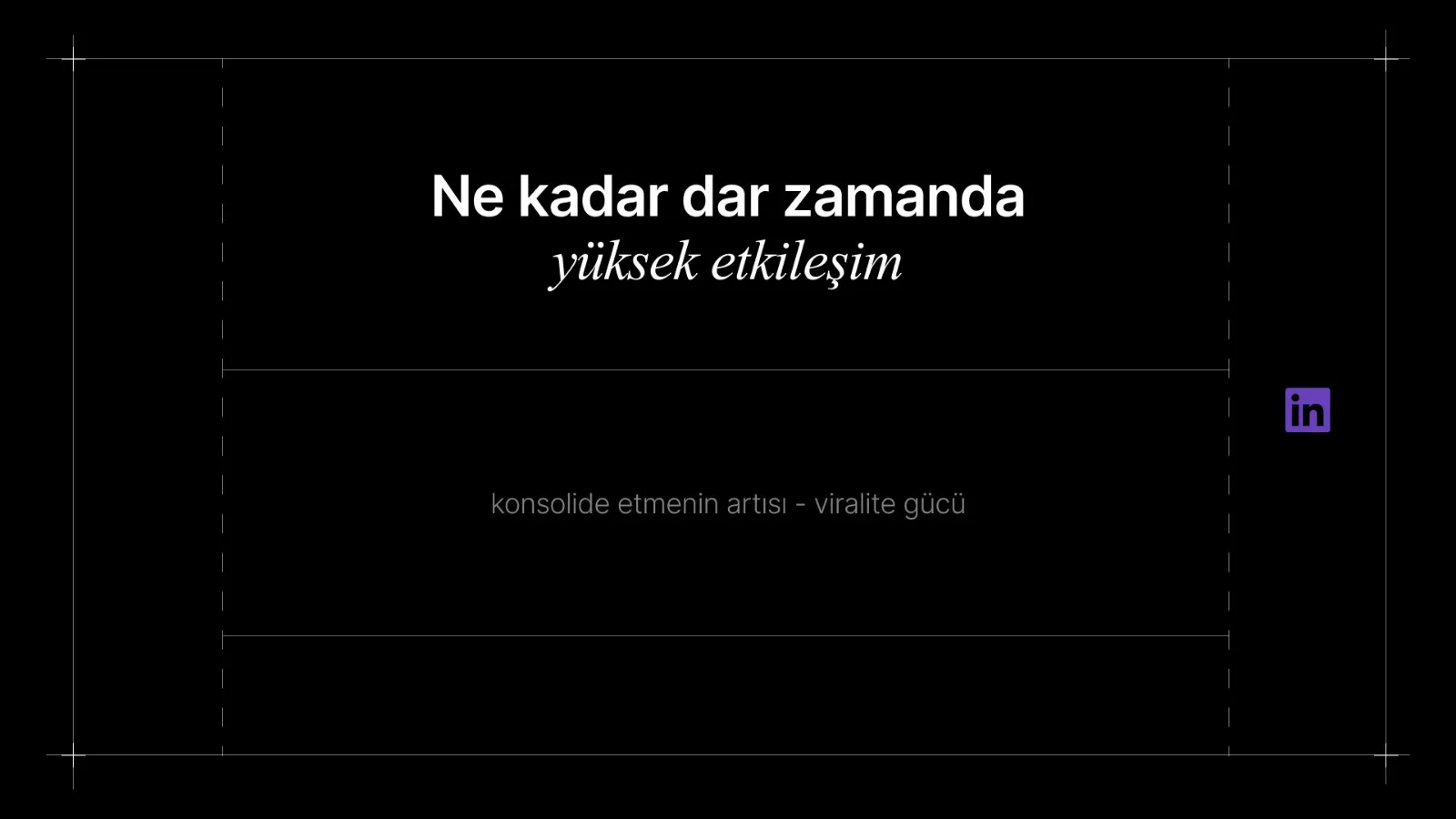 Koyu zeminde başlık ve tek satırlık açıklama.