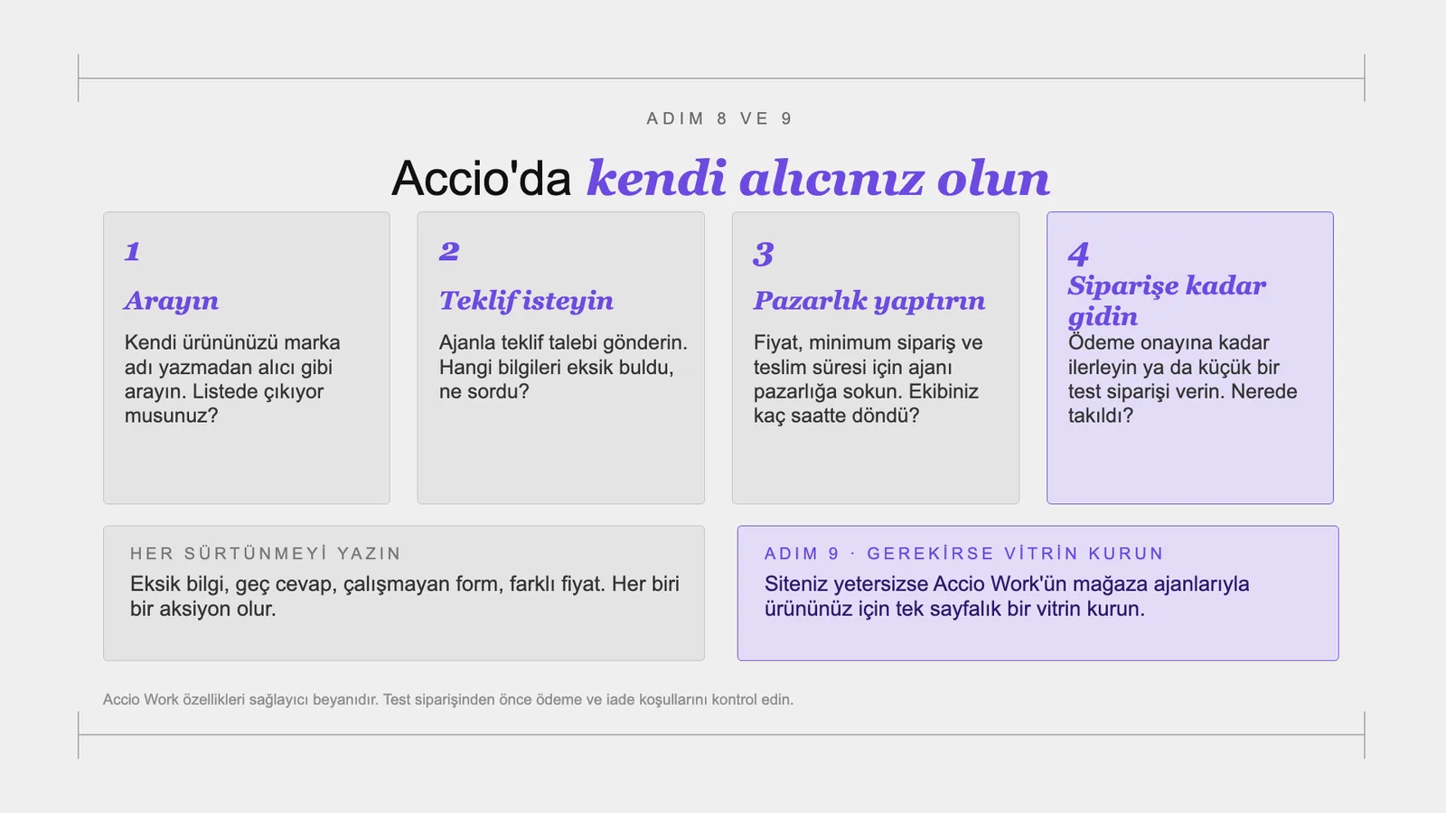 Slayt 92: Accio'da kendi alıcınız olun.